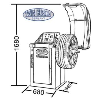 Twin Busch TWF150-TWX610: Set - Reifenmontagemaschine TWX-610 + Reifenwuchtmaschine TWF-150